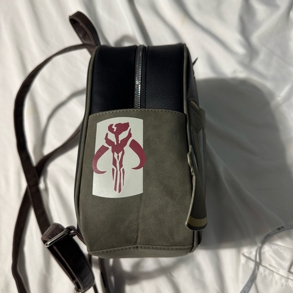 Bioworld Star Wars Boba Fett Mini Backpack Green & Black Cosplay - Picture 4 of 15